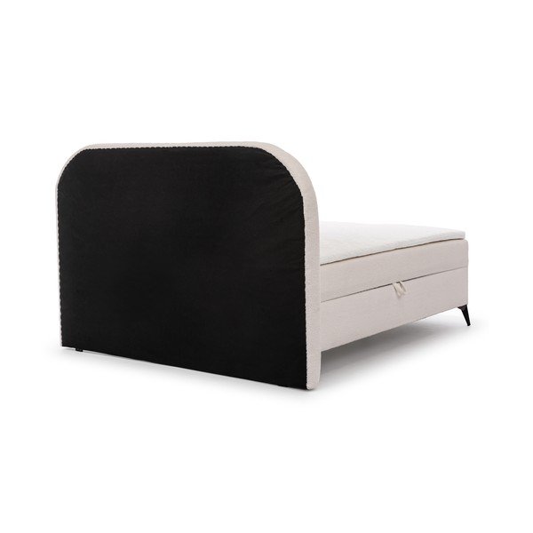 Balta atsperu gulta ar veļas kasti 200x200 cm Ornes – Ropez-image-4