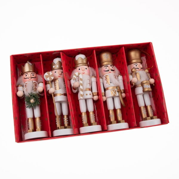 Koka Ziemassvētku eglītes rotājumi (4 gab.) 12,5 cm – Dakls