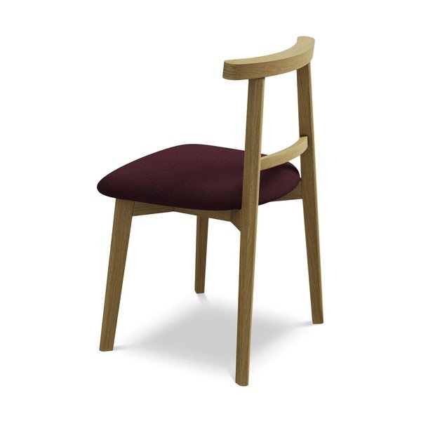 Bordo masīvkoka pusdienu krēsls Ohelo – Makamii-image-3