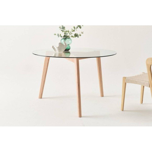 Ozola masīvkoka apaļš ēdamgalds ø 120 cm Malevik – Jotex-image-2