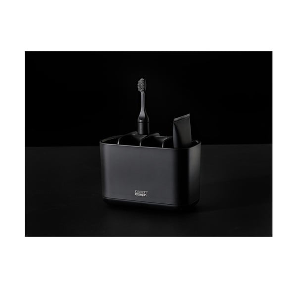 Melns plastmasas zobu birstes statīvs EasyStore – Joseph Joseph-image-4