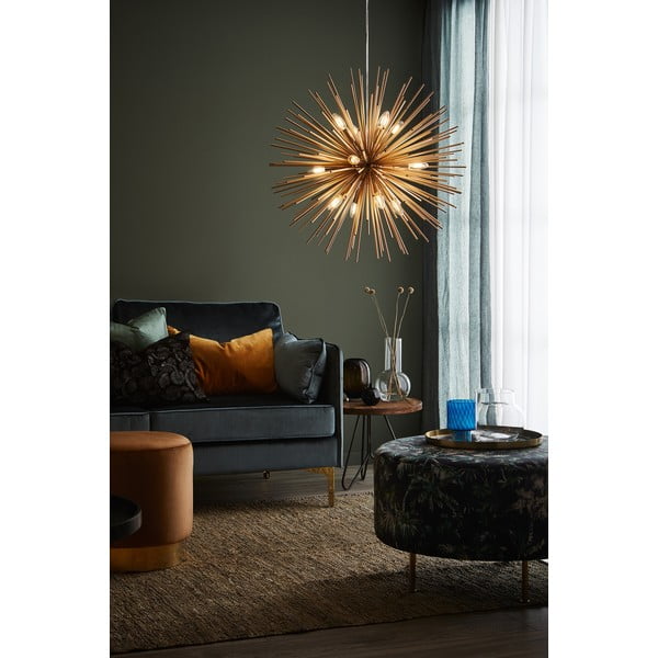 Piekaramā lampa zelta krāsā ar metāla abažūru 72x72 cm Soleil – Markslöjd-image-1