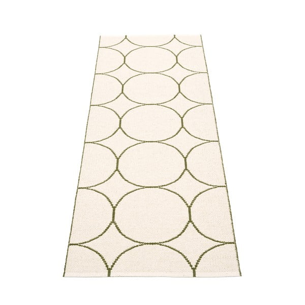 Tumši zaļš iekštelpu un āra celiņa paklājs 70x200 cm Boo Dark Olive – Pappelina-image-2