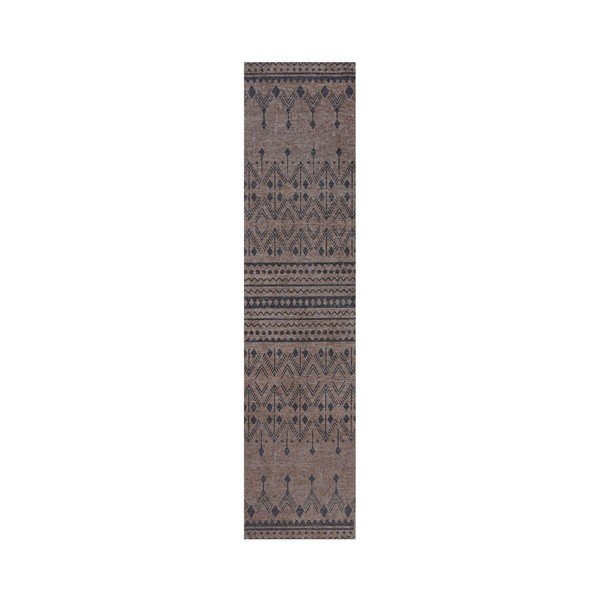 Brūns mazgājams paklājs 57x230 cm MATCH NIKO JUTE LOOK – Flair Rugs