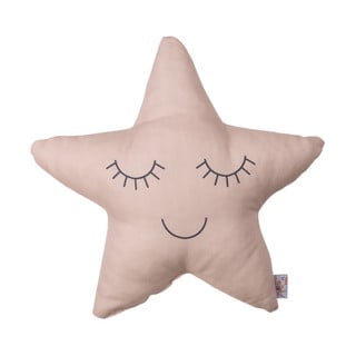 Bēšs un rozā bērnu spilvens ar kokvilnu Mike & Co. NEW YORK Pillow Toy Star, 35 x 35 cm