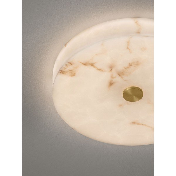 Krēmkrāsas/misiņa krāsas LED griestu lampa ar akmens imitāciju ar regulējamu spilgtumu Serita – Nova Luce-image-2