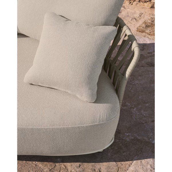 Bēšs/pelēkbrūns dārza modulārais dīvāns 170 cm Osani – Kave Home-image-3