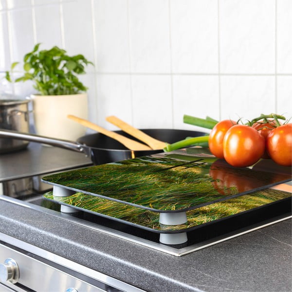 Aizsargplāksnes plītij no rūdīta stikla (2 gab.) 52x30 cm Lighthouse – Maximex-image-1