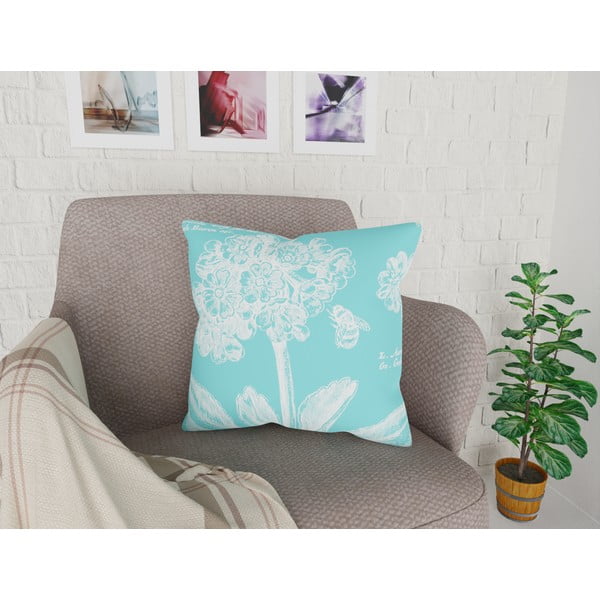 Tirkīzzila spilvendrāna Vitaus Panento, 43 x 43 cm-image-1