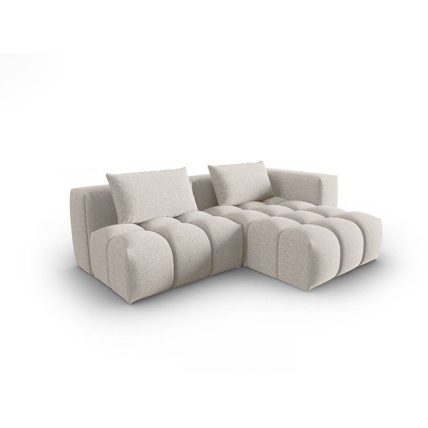 Bēšs stūra dīvāns (ar labo stūri/ar zvilni) Verona – Cosmopolitan Design