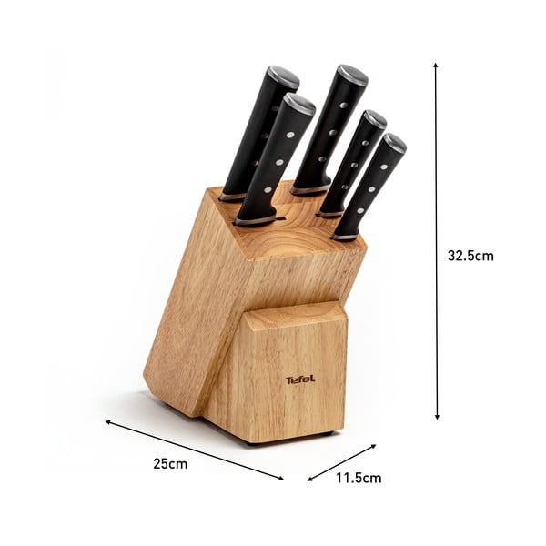 Nažu turētājs ar 5 nažiem Ice Force – Tefal-image-2