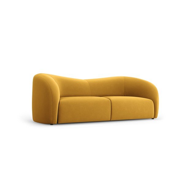 Sinepju dzeltens samta dīvāns 197 cm Santi – Interieurs 86-image-2