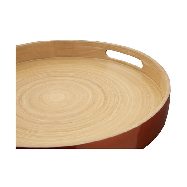 Bronzas bambusa servēšanas paplāte Premier Housewares, ⌀ 35 cm-image-2
