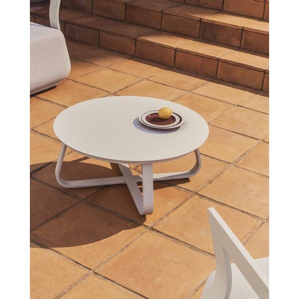Metāla apaļš dārza kafijas galdiņš ø 80 cm Tamaris – Kave Home-image-1