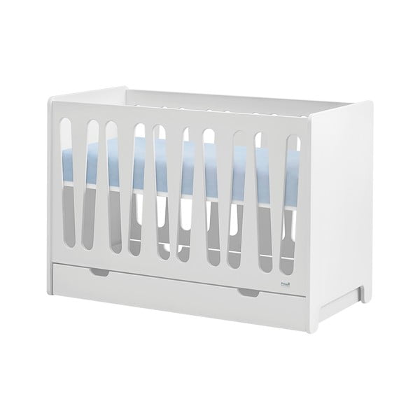 Balta bērnu gultiņa Pinio Moon, 60 x 120 cm-image-2