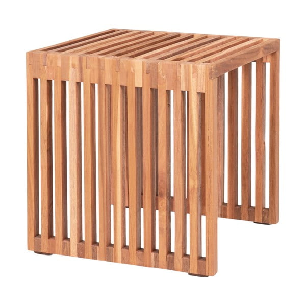 Tīkkoka masīvkoka sānu galdiņš 40x40 cm Pego – House Nordic-image-2