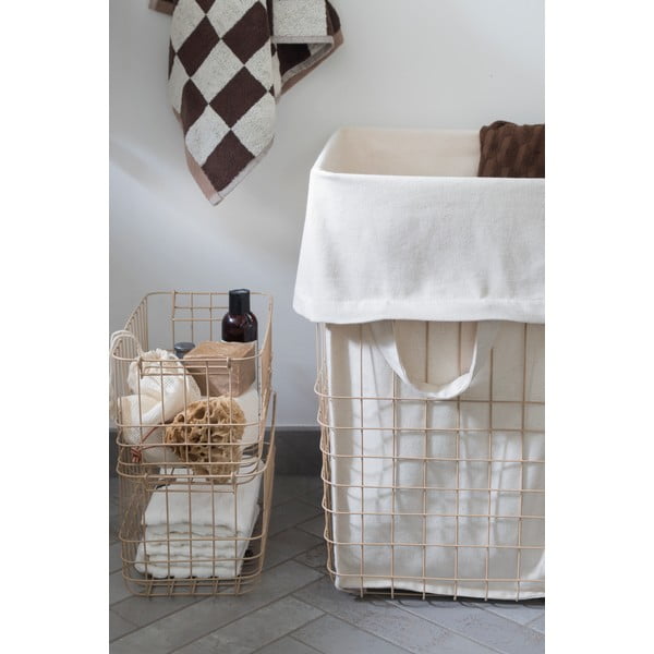 Bēšs metāla/tekstila veļas grozs 64 l Store-It – Mette Ditmer Denmark-image-1