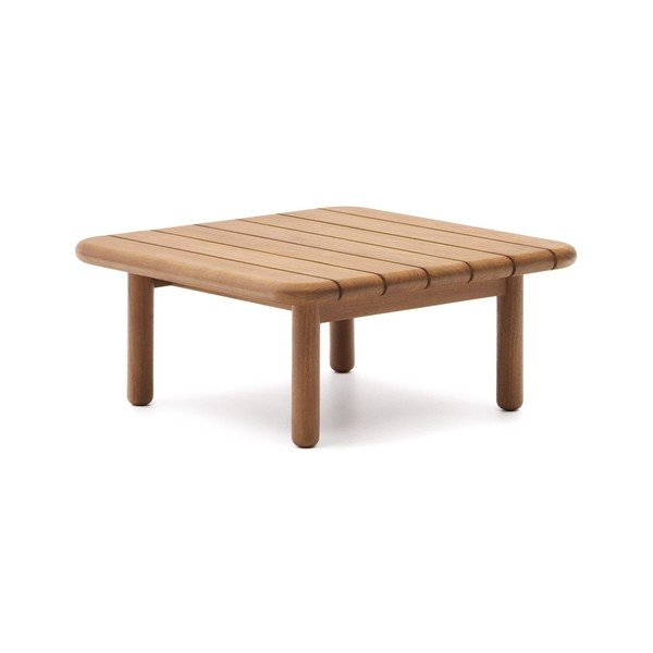Tīkkoka masīvkoka dārza kafijas galdiņš 70x70 cm Turqueta – Kave Home