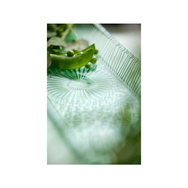 Zaļš stikla servēšanas šķīvis 14x38 cm Kusintha – Bitz-image-3
