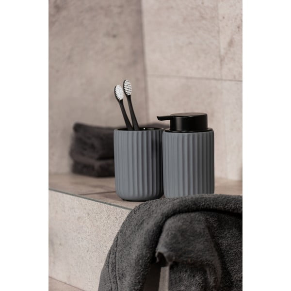 Pelēks keramikas ziepju dozators Wenko Belluno-image-1