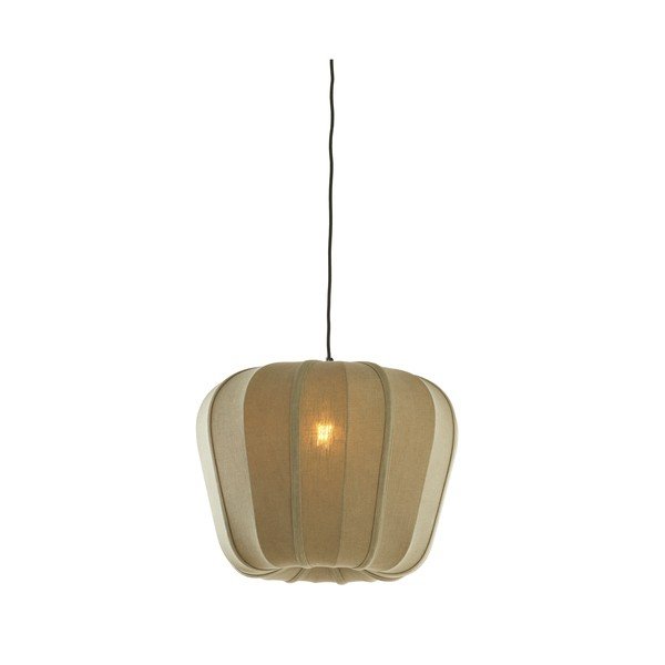 Zaļa piekaramā lampa ar auduma abažūru Zubedo – Light & Living-image-3