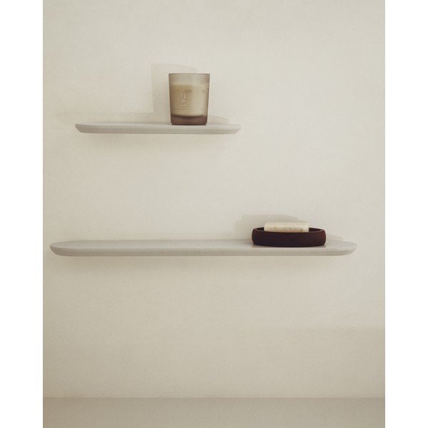 Bēši sienas plaukti (2 gab.) 55 cm Arely – Kave Home-image-1