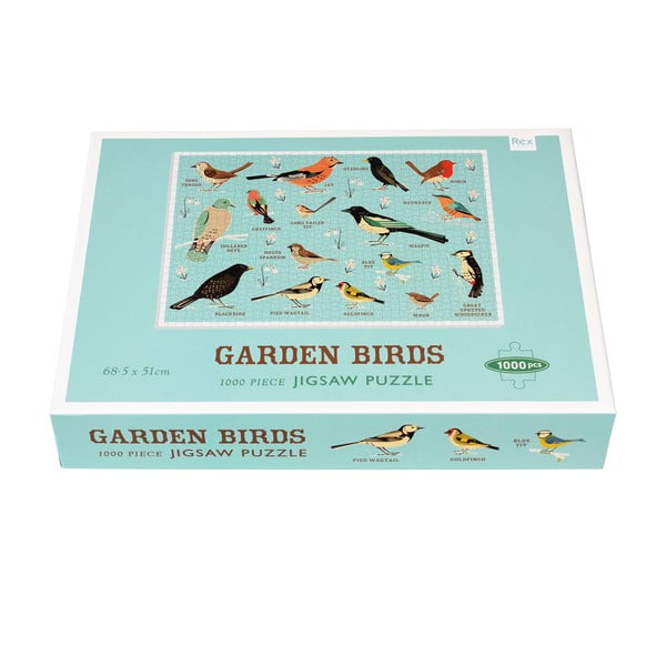 Puzle (gabalu skaits 1000) Garden Birds – Rex London-image-2