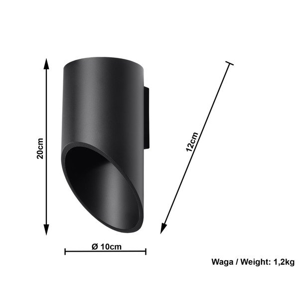 Melns sienas apgaismojums Nice Lampas Nixon 20-image-4