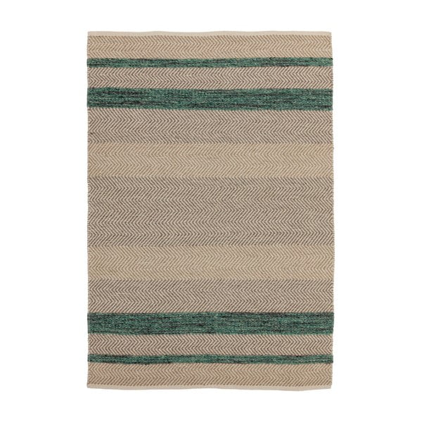 Brūni zaļš paklājs Asiatic Carpets Fields, 160 x 230 cm