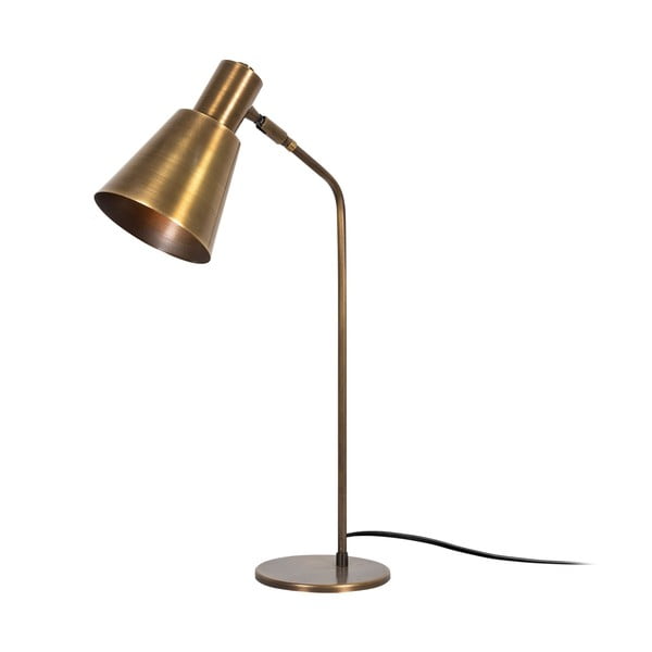 Bronzas krāsas galda lampa ar metāla abažūru (augstums 50 cm) Sivani – Opviq lights
