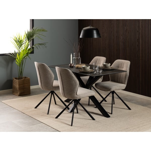 Krēmkrāsas pusdienu krēsli (2 gab.) Aura – Actona-image-2