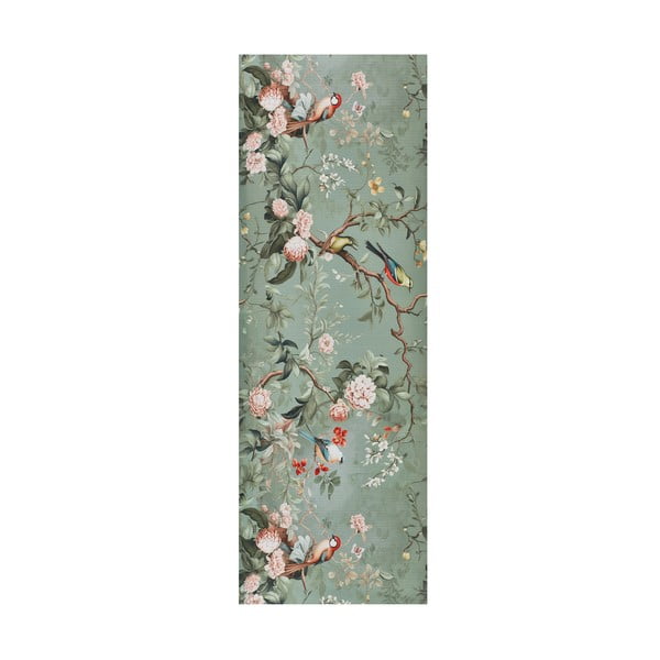 Gaiši zaļš mazgājams celiņa paklājs 52x100 cm Ricci Monet – Universal