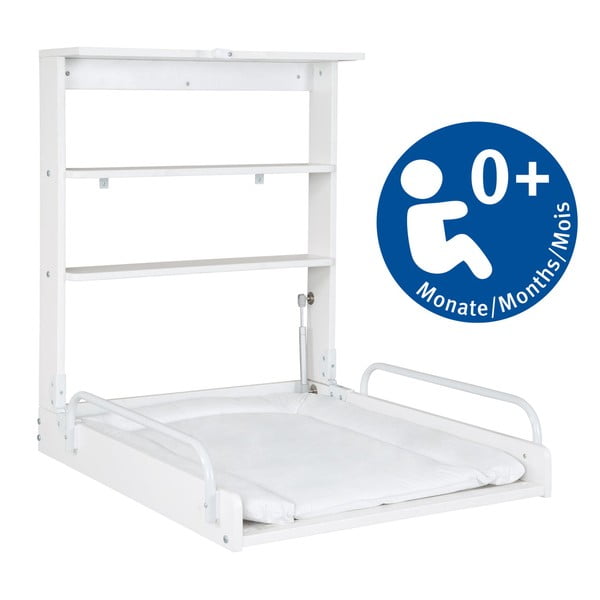 Balts pie sienas stiprināms pārtinamais galdiņš Vogeltanz – Roba-image-4