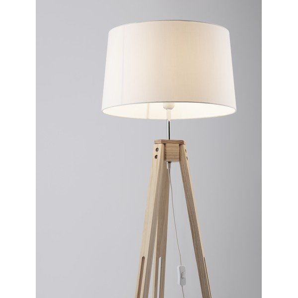 Balta/dabīga toņa stāvlampa (augstums 145 cm) Leroy – Nova Luce-image-2