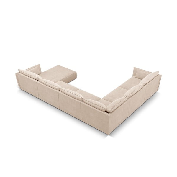 Bēšs stūra dīvāns (kreisais stūris) Vanda – Mazzini Sofas-image-3