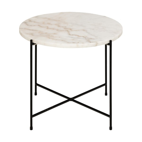 Apaļš sānu galdiņš ar marmora virsmu ø 52 cm Avila – Actona-image-4