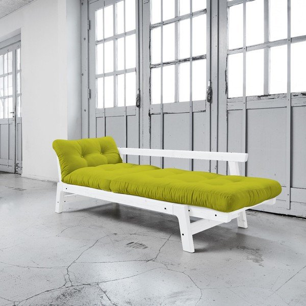 Dīvāns gulta Karup Step White/Pistacio-image-3