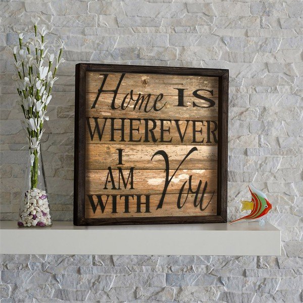 Sienas glezna Sweet Home, 34 x 34 cm-image-1