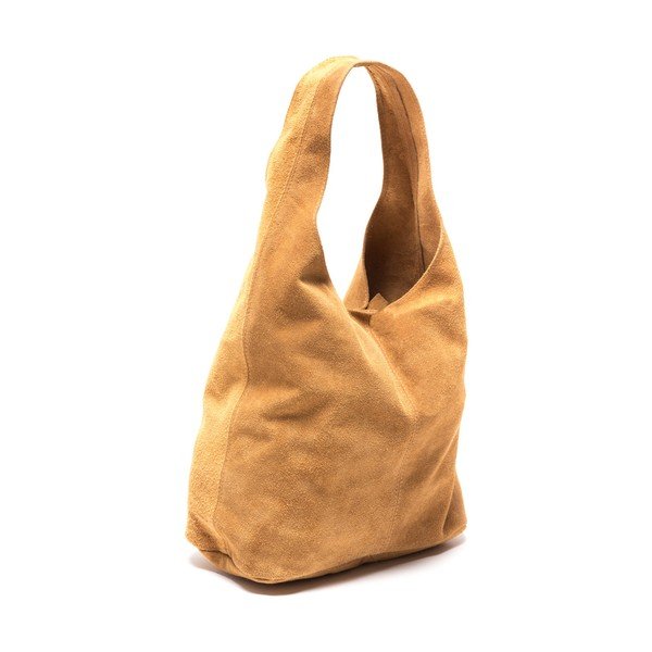 Konjaka brūna ādas rokassomiņa Roberta M 885-image-3