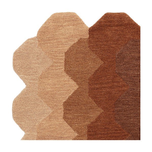 Ķieģeļu sarkans vilnas paklājs 160x230 cm Hive – Asiatic Carpets-image-3
