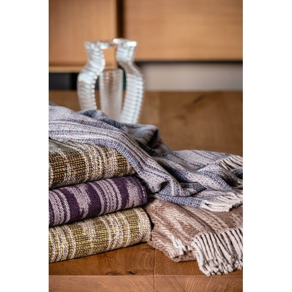 Zils pleds ar kokvilnu Euromant Zanzibar, 140 x 180 cm-image-2