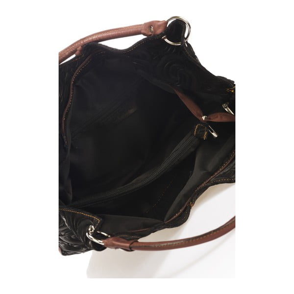 Melna ādas rokassoma Giorgio Costa Terst-image-3