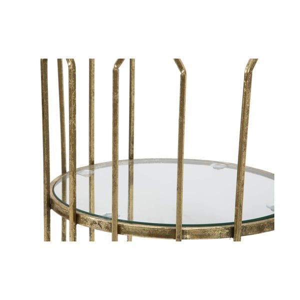 Apaļš sānu galdiņš ar stikla galda virsmu ø 35 cm Tunisi – Mauro Ferretti-image-4