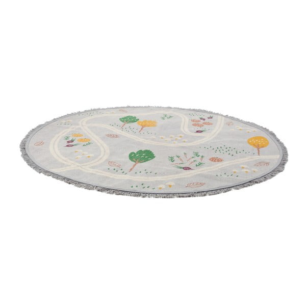 Ar rokām darināts bērnu paklājs Nattiot Little Garden, ⌀ 120 cm-image-1