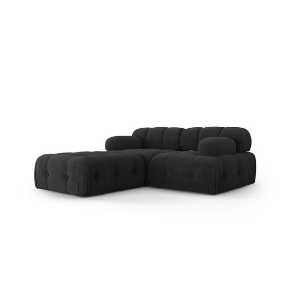 Melns stūra dīvāns Ferento – Cosmopolitan Design-image-3