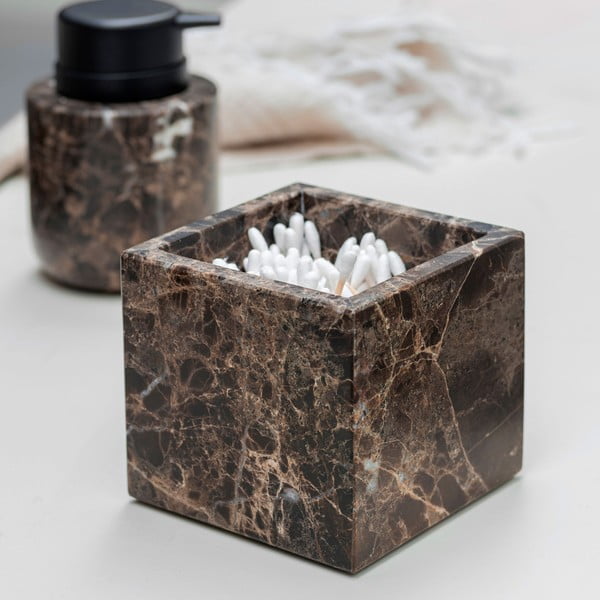 Tumši brūns marmora vannas istabas organizators vates plāksnītēm Marble – Mette Ditmer Denmark-image-1