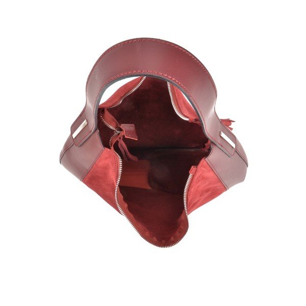 Isabella Rhea Moon Vino bordo ādas rokassoma-image-3