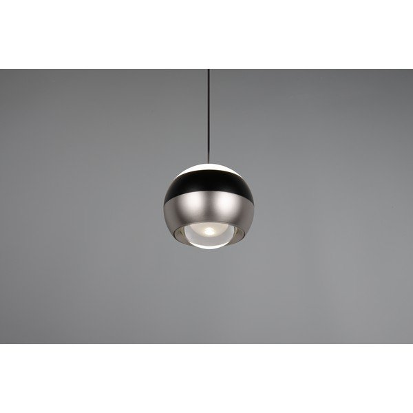 Melna/sudraba krāsas LED piekaramā lampa ø 15,5 cm Orbit – Trio Select-image-3