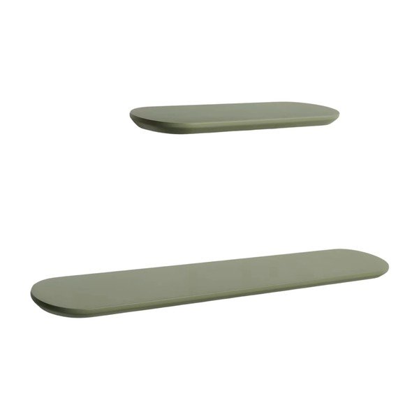 Zaļi sienas plaukti (2 gab.) 55 cm Arely – Kave Home