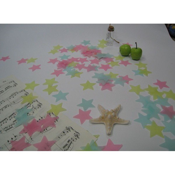 100 izgaismotu sienas uzlīmju komplekts Ambiance Stars-image-1